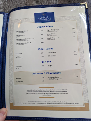 Menu Islas Canarias Cafe, Restaurant & Bakery - 4