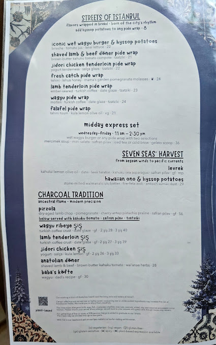 Menu Istanbul Hawai'i - 4