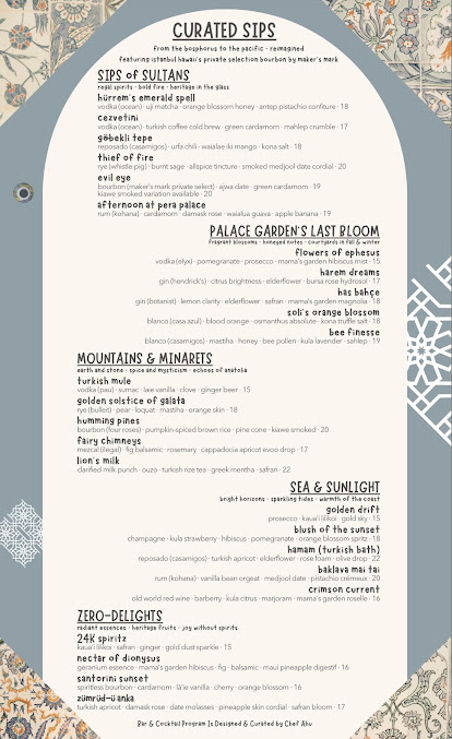 Menu Istanbul Hawai'i - 9