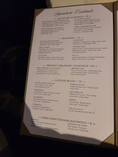 Menu Italian Prime At Salvatore's - 0