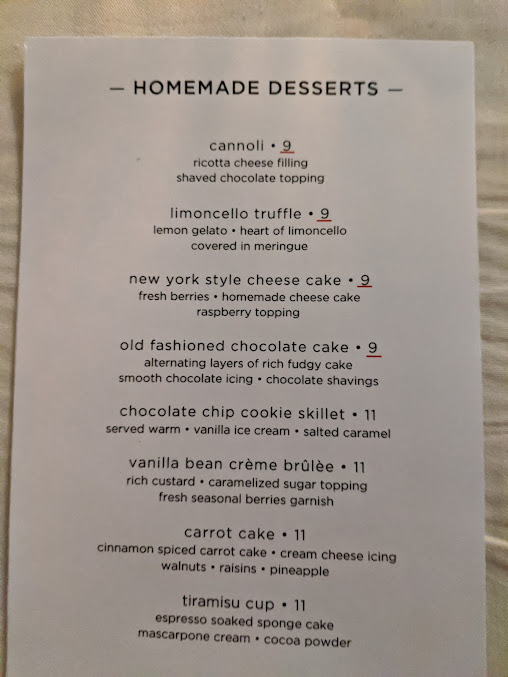 Menu Italian Prime At Salvatore's - 3