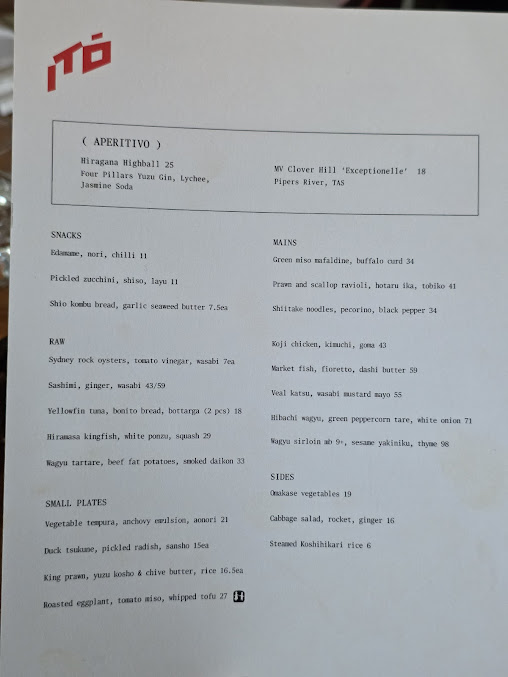 Menu Itō Restaurant - 8
