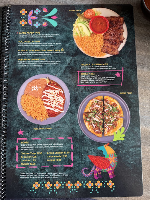 Menu Izcalli Mexican Restaurant - 1