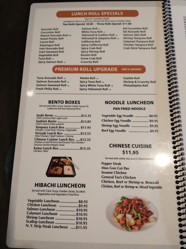 Menu Izumi Sushi Asian Fusion - 2