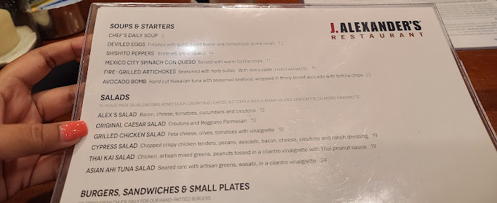 Menu J Alexanders Restaurant Palm Beach Gardens - 8