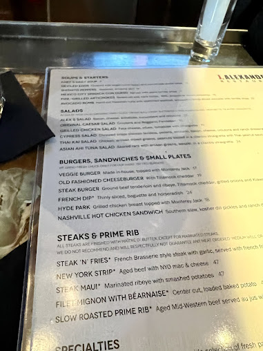 Menu J Alexanders Restaurant Palm Beach Gardens - 9