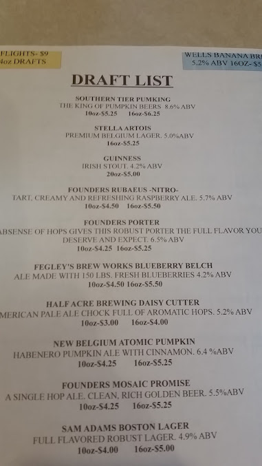 Menu J & J Restaurant And Bar - 3