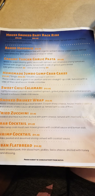 Menu J & J Restaurant And Bar - 5