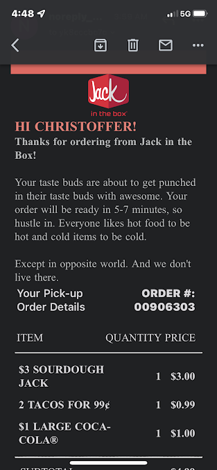 Menu Jack In The Box Corporate Headquarters - 0