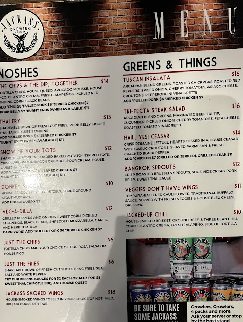 Menu Jackass Brewing Company Williamsport - 8