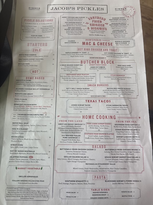 Menu Jacobs Pickles South Norwalk - 0