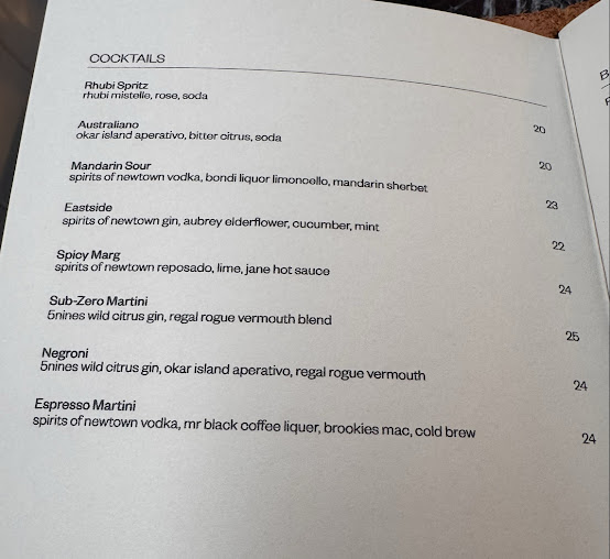 Menu Jane Surry Hills - 0