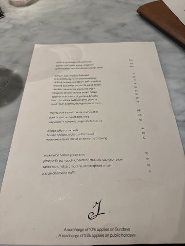 Menu Jane Surry Hills - 3