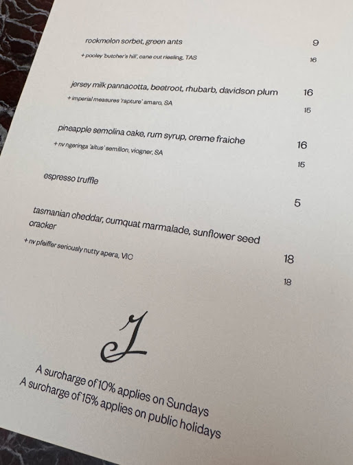 Menu Jane Surry Hills - 7