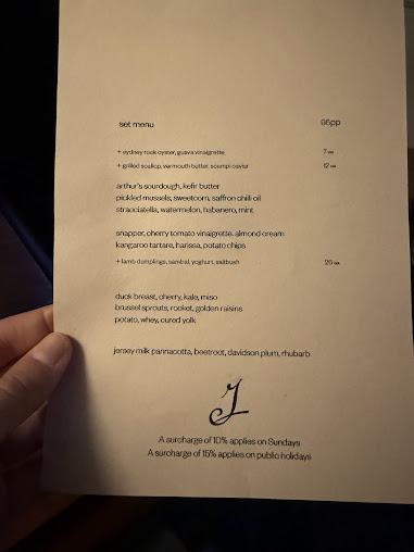 Menu Jane Surry Hills - 8