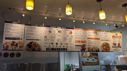 Menu Jasmin & Olivz Mediterranean - Ncsu - 1