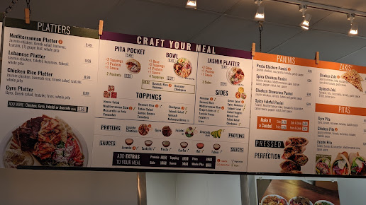 Menu Jasmin & Olivz Mediterranean - Ncsu - 5
