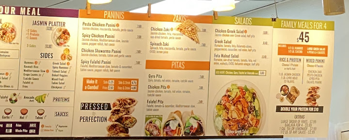 Menu Jasmin & Olivz Mediterranean - Ncsu - 6