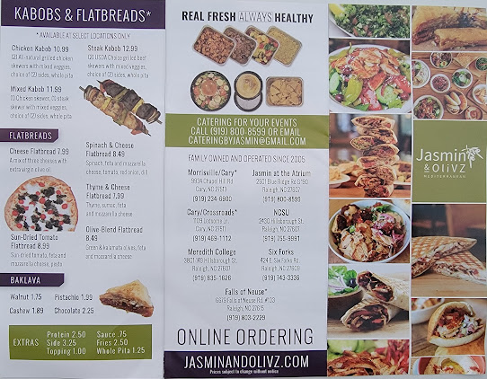 Menu Jasmin Olivz Mediterranean Walnut - 1