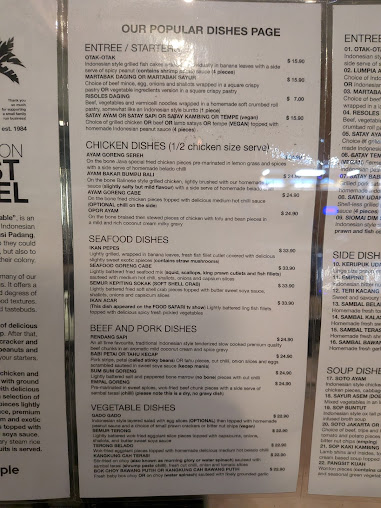 Menu Java Restaurant - 0