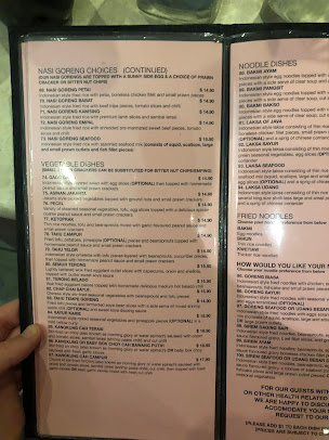 Menu Java Restaurant - 1