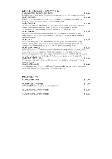 Menu Java Restaurant - 5