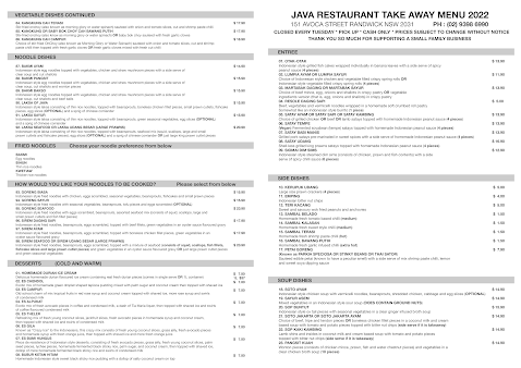 Menu Java Restaurant - 6