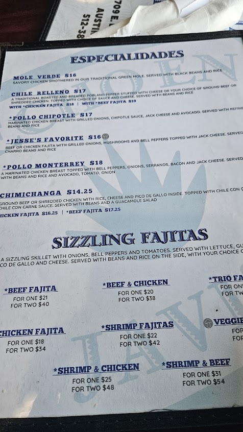 Menu Javis Best Of Tex Mex - 8