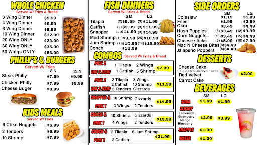 Menu Jaws Hot Chicken Seafood Palm Beach - 0