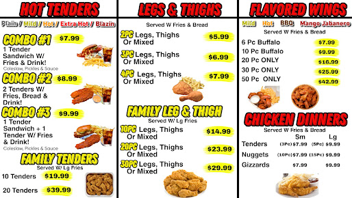 Menu Jaws Hot Chicken Seafood Palm Beach - 1