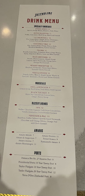 Menu Jazzboline Restaurant & Bar - 3