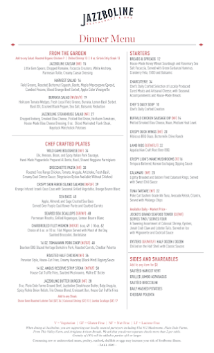 Menu Jazzboline Restaurant & Bar - 6