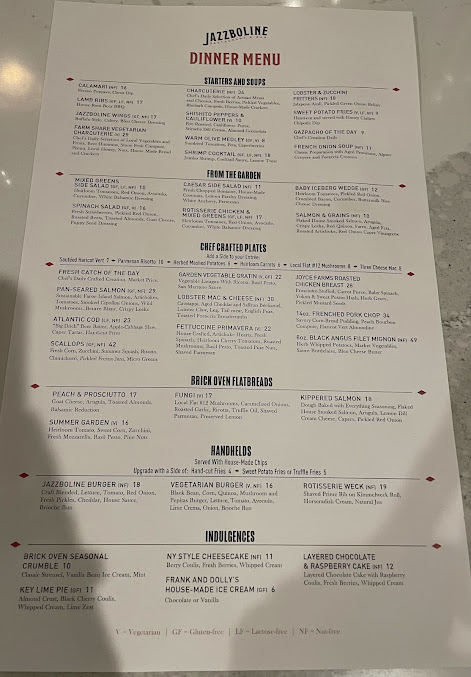 Menu Jazzboline Restaurant & Bar - 8