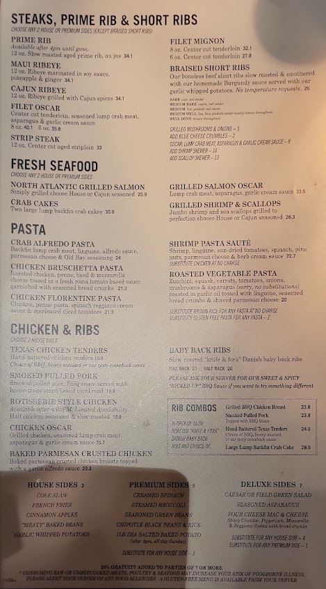 Menu Jb Dawsons Restaurant Bar - 17