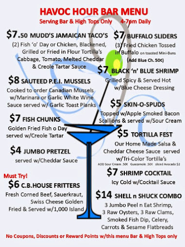 Menu Jbyrds Muddy Waters Restaurant Raw Bar - 1