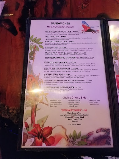 Menu Jbyrds Muddy Waters Restaurant Raw Bar - 4
