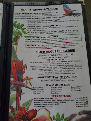 Menu Jbyrds Muddy Waters Restaurant Raw Bar - 7