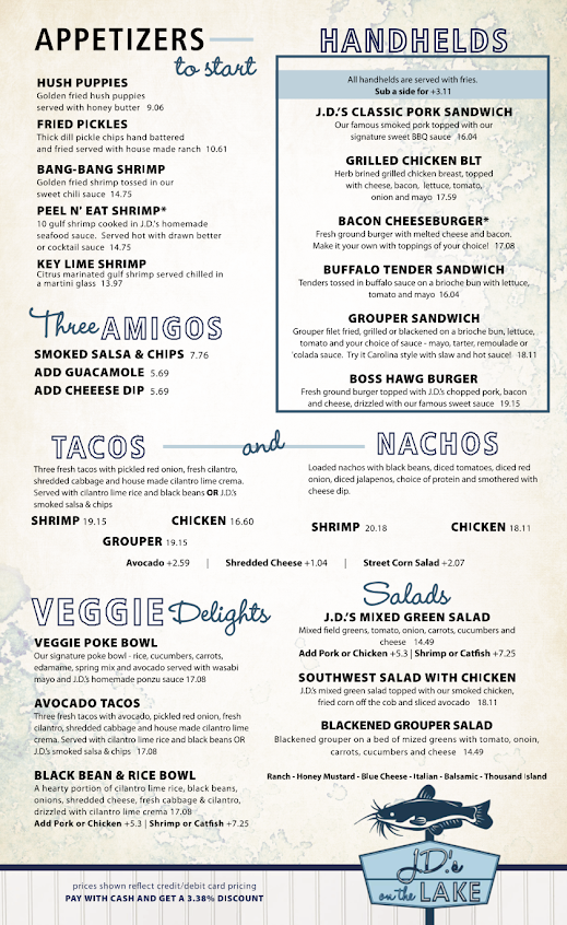 Menu Jds On The Lake - 0