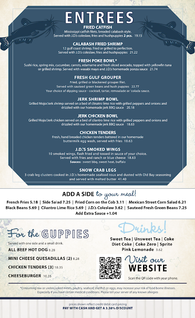 Menu Jds On The Lake - 1