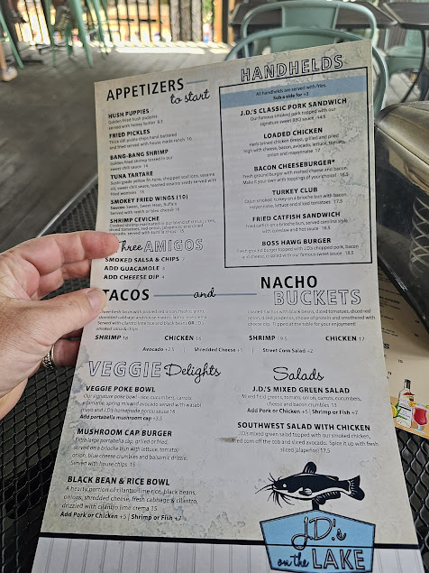 Menu Jds On The Lake - 2