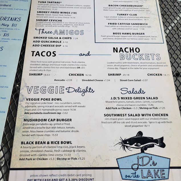 Menu Jds On The Lake - 9