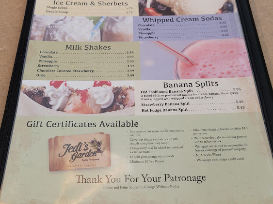 Menu Jedis Garden Family Restaurant - 2
