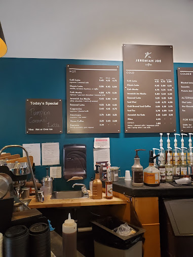 Menu Jeremiah Joe Coffee Downtown Ottawa - 2