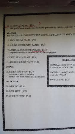 Menu Jerez Mexican Restaurant - 3