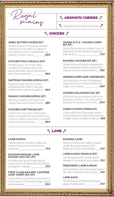 Menu Jewel On The Bay - 1