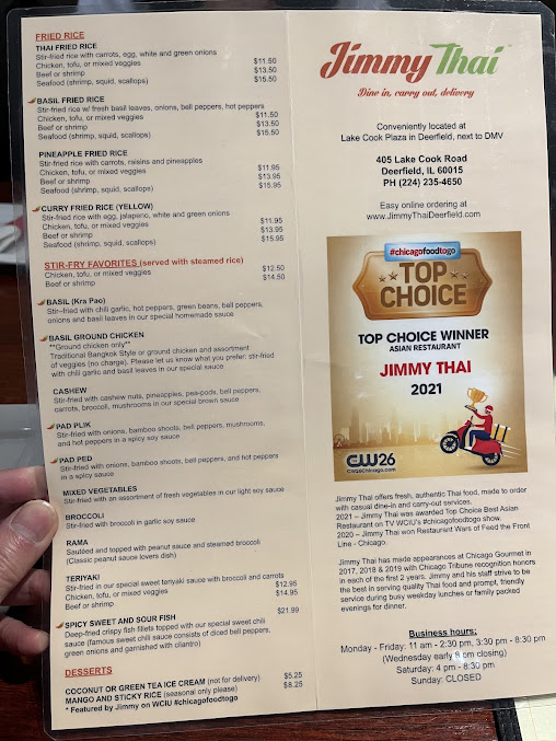 Menu Jimmy Thai/Ramen Time - 5
