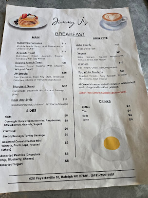 Menu Jimmy V's Osteria & Bar - 2