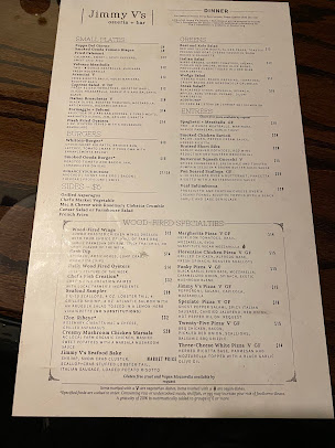 Menu Jimmy V's Osteria & Bar - 6