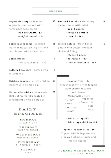 Menu Jimmys Bar & Restaurant - 2