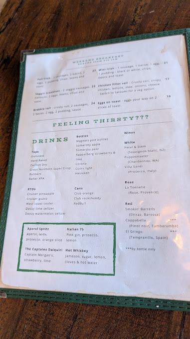 Menu Jimmys Bar & Restaurant - 3